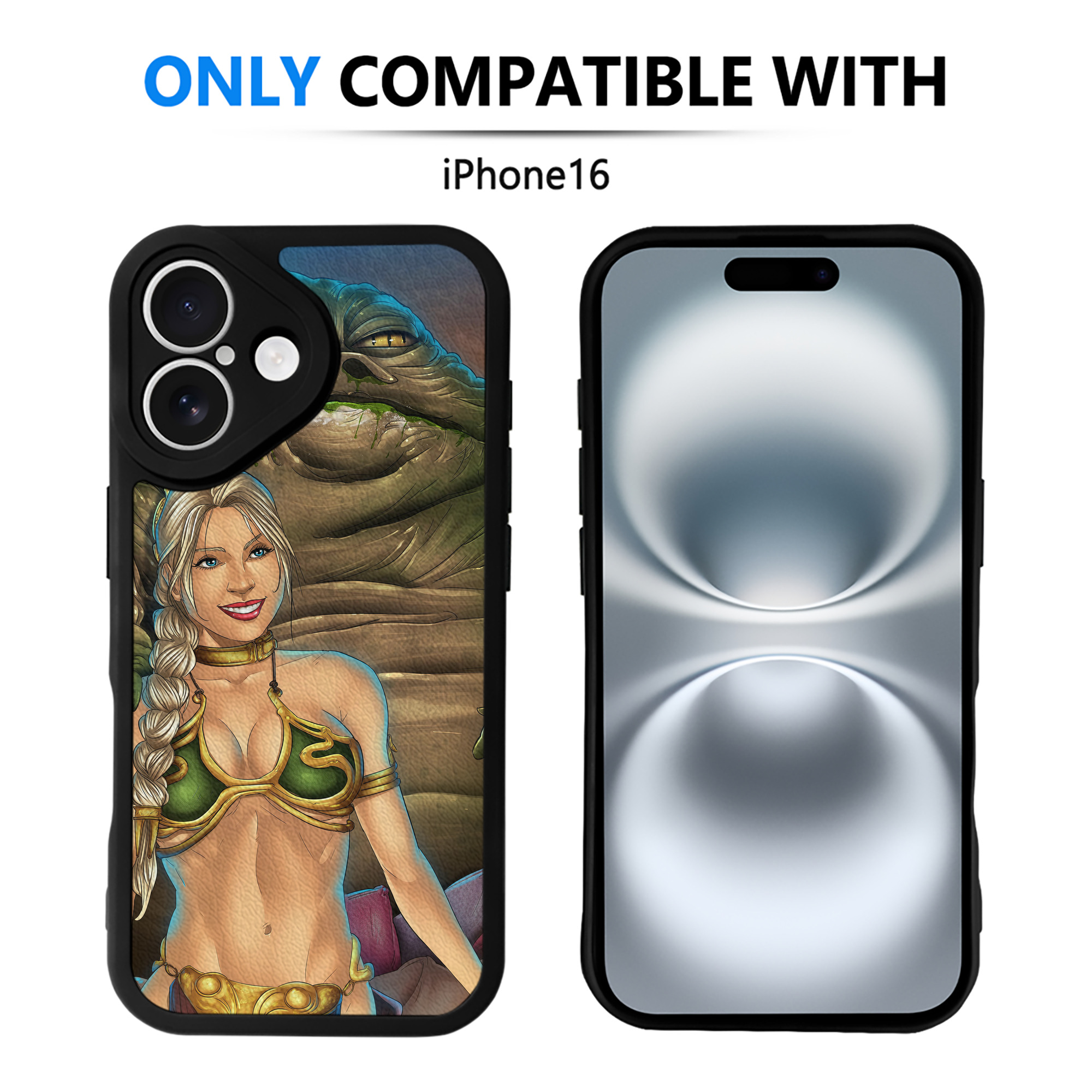 （画像用） スター・ウォーズ Star Wars 【iPhone 16シリーズ対応】シリコンスマホケース（レザー調） 材質：シリコン